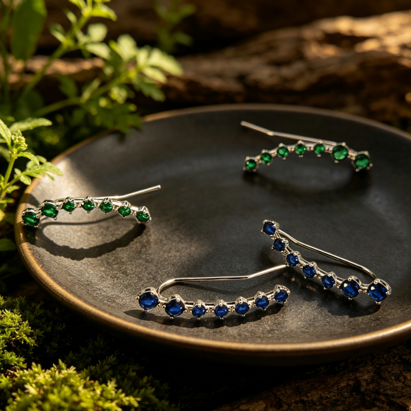 Women's Luxury Geometric Design Earrings, Elegant for Weddings